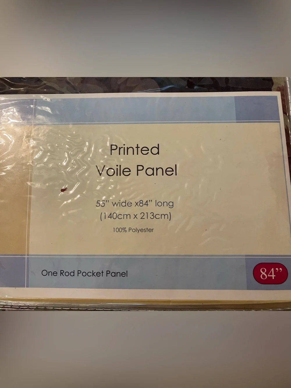 2 Floral Curtain Panels